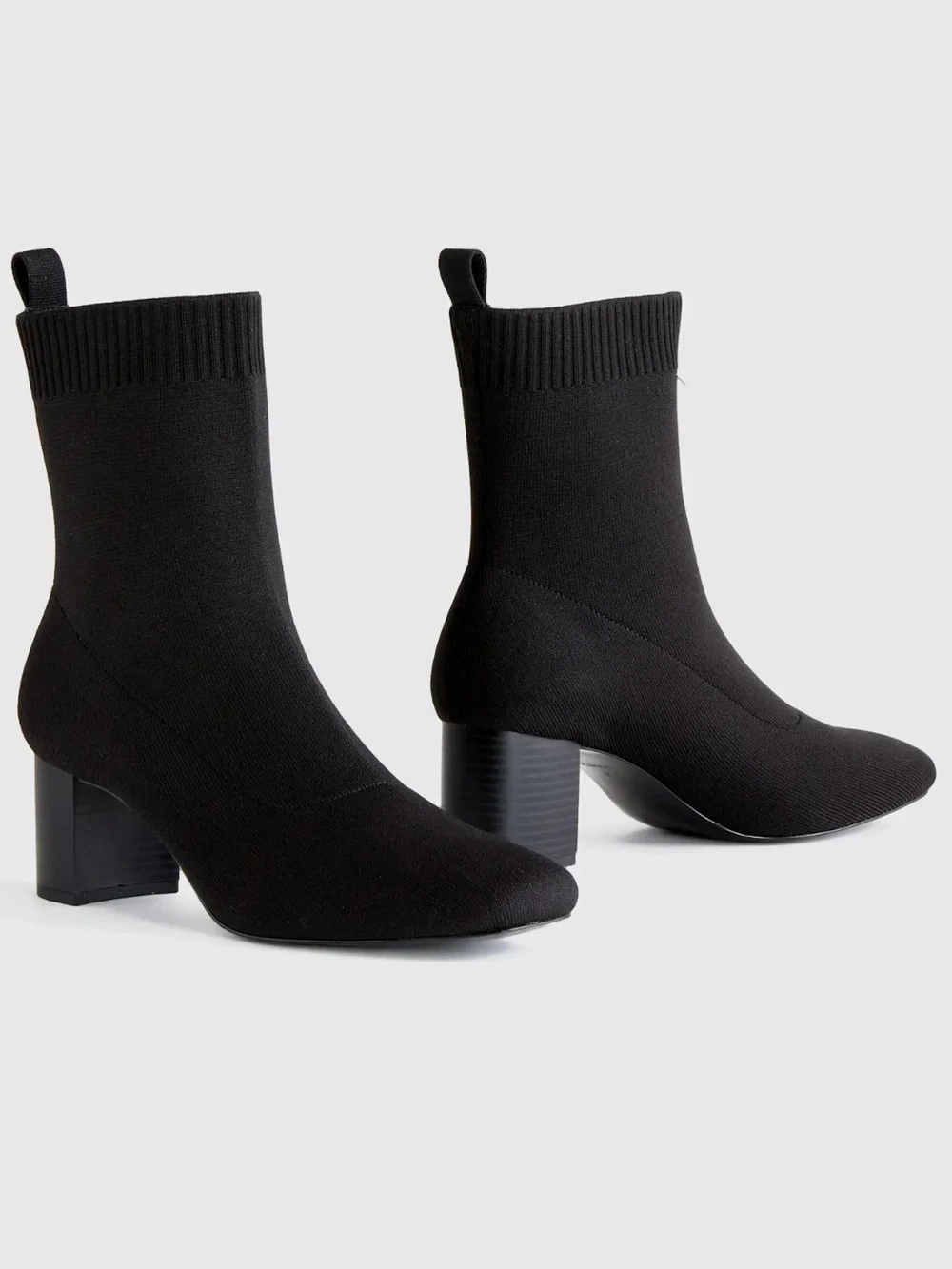 Quince Eco Knit Heeled Booties